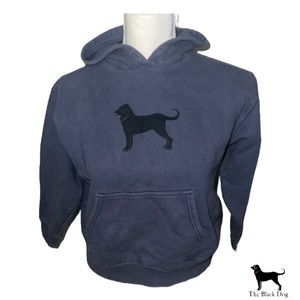 Kids Vintage Black Dog Hoodie